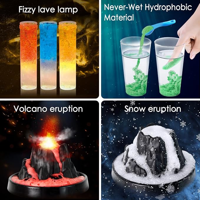 110+ Science Experiments Kits for Kids, Science Projects STEM Toys | Gifts for Boys & Girls, Volcano Eruption, Chemistry Set and More Scientist Educational Toys