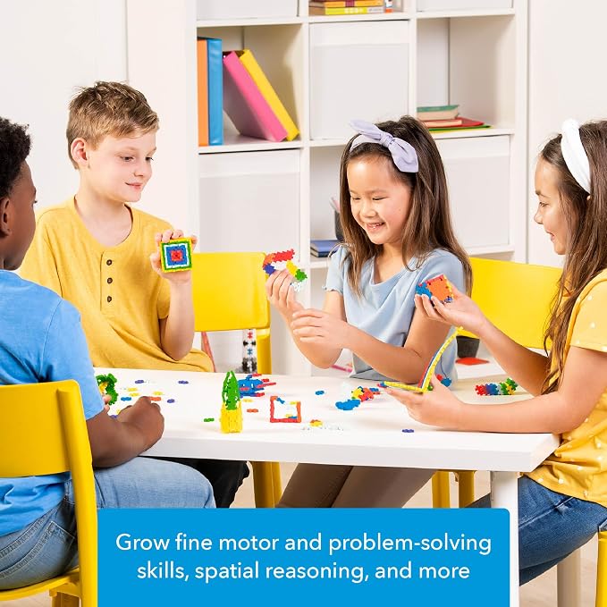 PLUS PLUS 600 Piece Basic Mix - Mini Waffle Blocks, Classroom Must Haves | STEM Toys, Sensory Bin Filler, Autistic Kids Must Haves, Gifts for Boys & Girls, Christmas Stocking Stuffers for Kids