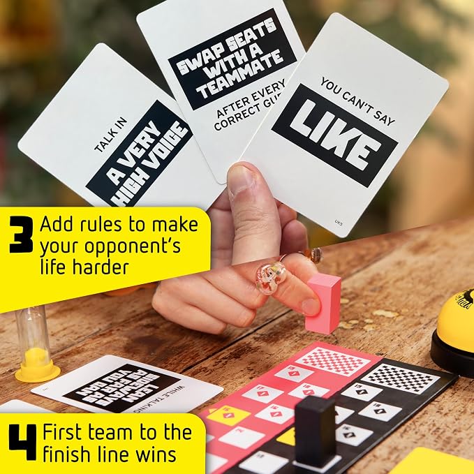 You Can't Say UMM Party Game for Kids and Adults, Ages 8+ | Beat the Timer, Rivals Ding the Bell, Rules Change Each Round, Quick and Competitive, 4-10 Players, Backyard BBQ Fun