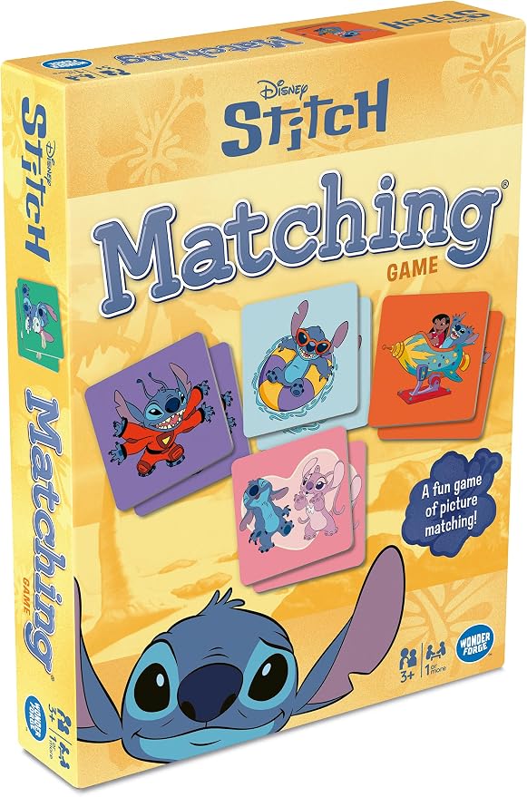 Wonder Forge Disney Stitch Matching Game - Engaging Memory Game for Toddlers and Preschoolers - Fun and Educational for Ages 3+