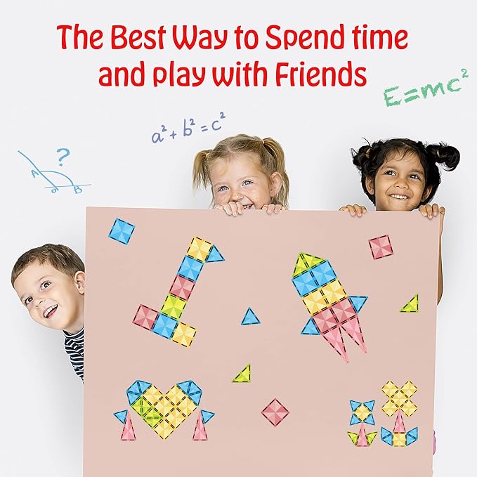PicassoTiles Magnetic Tile 24pc Mini Diamond Magnetic Building Blocks Set Travel Size STEM Educational Construction Toy Portable Hands On Learning Creative Open Ended Play for Kids Ages 3 Plus PTM24
