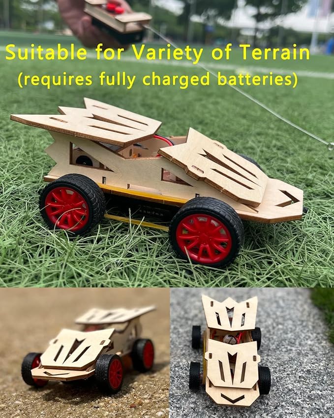 STEM Toys Science Kits for Kids, 2 Set DIY Remote Control Car & Solar Car | STEM Kits for Kids 8-10, STEM Toys for Boys Ages 8-13, Science Experiments 9-12, Science Kits 8-12 Building Model Engineering