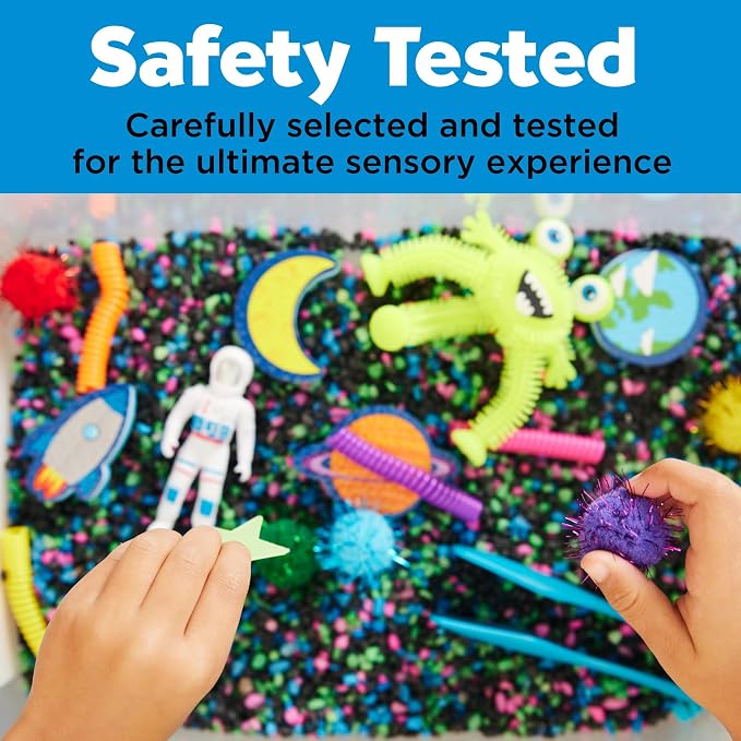 Creativity for Kids Sensory Bin: Outer Space Toys - Preschool and Toddler Sensory Toys, Kids Gifts for Boys and Girls Ages 3-5+, 10.25 x 14.5 x 4.75 inches