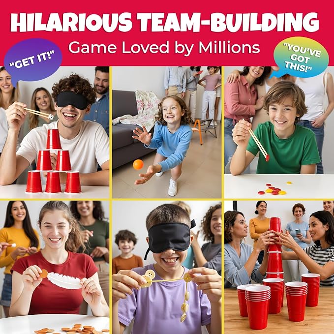 Quokka Party Games for Adults and Family - 250 Challenges I Fun Group or Family Activity with Teens, Kids, Friends - Great for Birthdays, Play Nights, Team Building Game for Work I 2-14 Playеrs