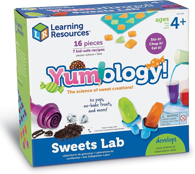 Learning Resources Yumology Sweets Lab | STEM Toys, Candy Experiments, Science Kit for Kids, Fun Gifts for Kids, 16 Pieces, Ages 4+