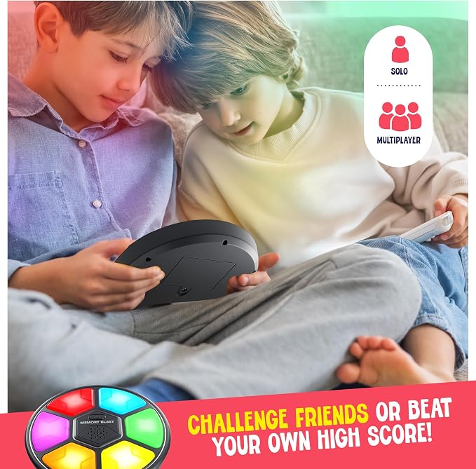 Memory Game for Kids - Gifts for Boys & Girls - 6 7 8 9 10 11 Year Old Boy Birthday Gifts - Toys for 10 Year Old Boy - Handheld Car Travel Road Kids Game for Ages 4-8, 6-8, 8-12 Years