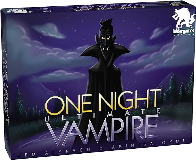One Night Ultimate Vampire by Bezier Games | Ages 8+ | 3-10 Players | Scary Fun Party Game for Kids & Families | Fast-Paced Gameplay | Engaging Social Deduction | Hidden Roles & Bluffing