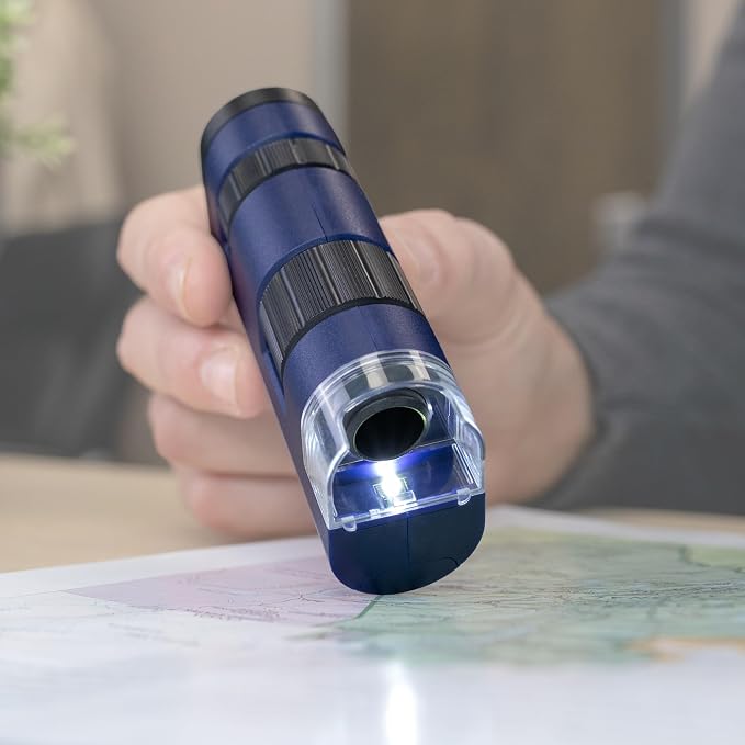 Carson Pocket Micro 20x-60x LED Pocket Microscope Handheld STEM Toy (MM-450) | Easy-to-Use Mini Handheld Microscope for Adults, STEM for Kids (MM-450)