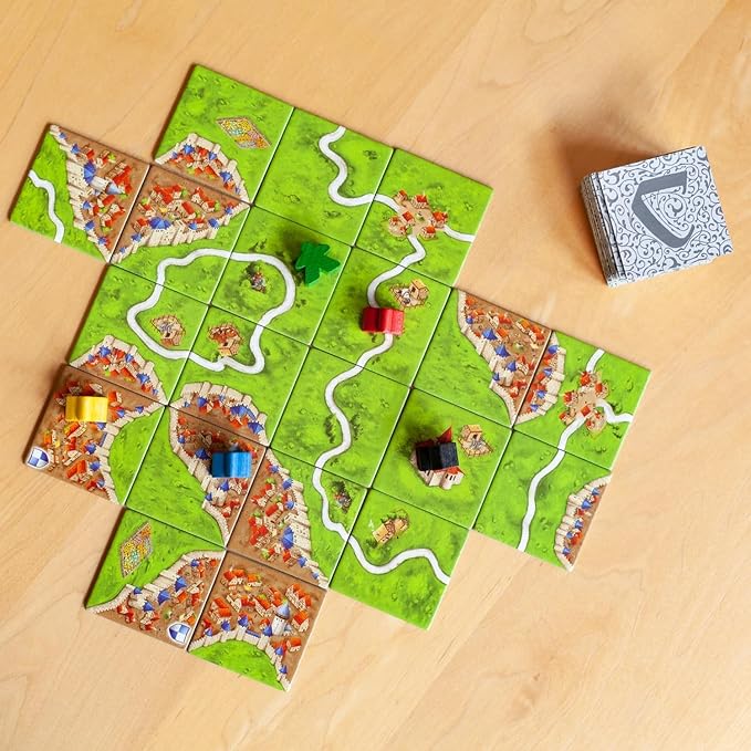 Carcassonne Board Game - Classic Tile Placement Strategy, Medieval Adventure for Adults & Families, Adult Board Games, Family Fun, Kids 8-12, 2-5 Players Ages 7+, 35 Minute Playtime