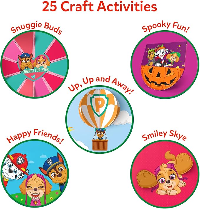 Skillmatics Snip Snip PAW Patrol, Scissor Skills, Felt Craft, Gift for Kids | Cutting Activity Book for Preschool, Safety Scissors, Fine Motor Skills, Screen-Free, Learning Toy, Toddlers, Ages 3, 4, 5