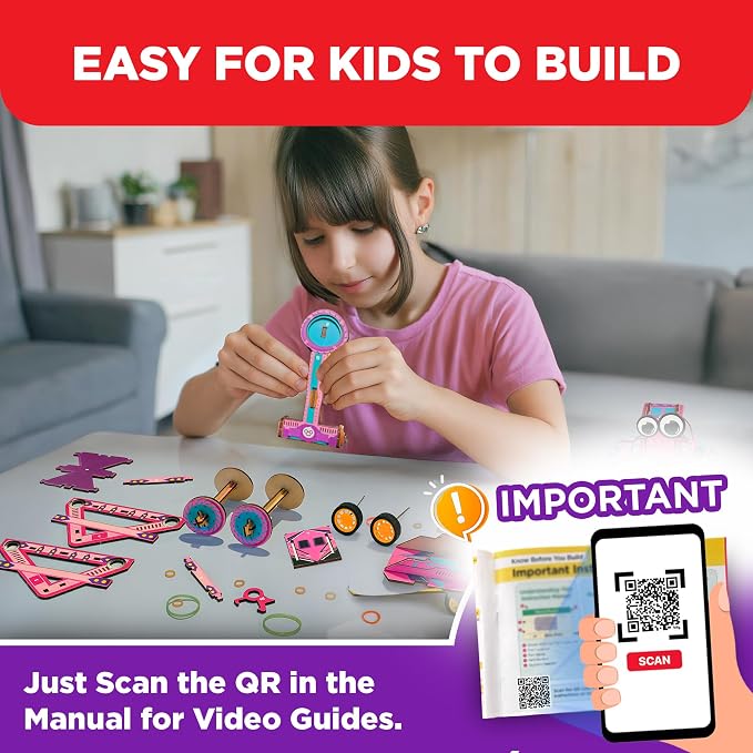 Doctor Jupiter Girls’ Engineering Kit for Kids Ages 8+, Birthday Gifts | Gift Ideas for Girls Ages 7,8,9,10,11,12, STEM Toy for Ages 8-13, Science Kits for Kids