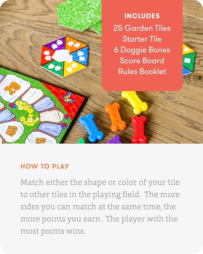 Diggers Garden Match – A Game for Kids to Develop Spatial Thinking Skills - Puzzle Game That Matches Colors and Shapes - 1 to 6 Players, Ages 4 & Up