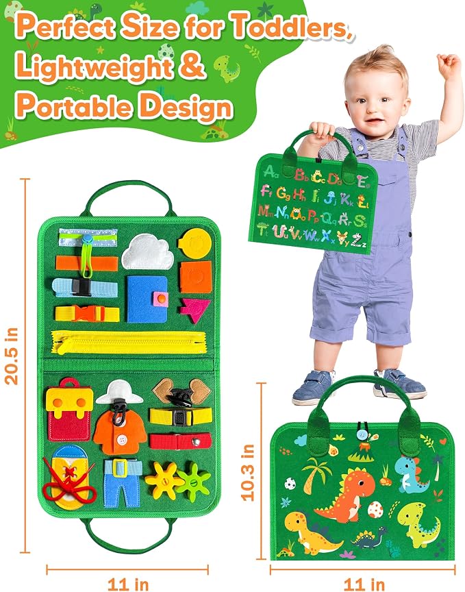 Busy Board Montessori Toys for Toddler Boy Birthday Gifts Busy Book | Sensory Toys, Airplane Car Travel Toy, Learning Educational Toys, Activity Book, Toddler Activities, Fine Motor Skills
