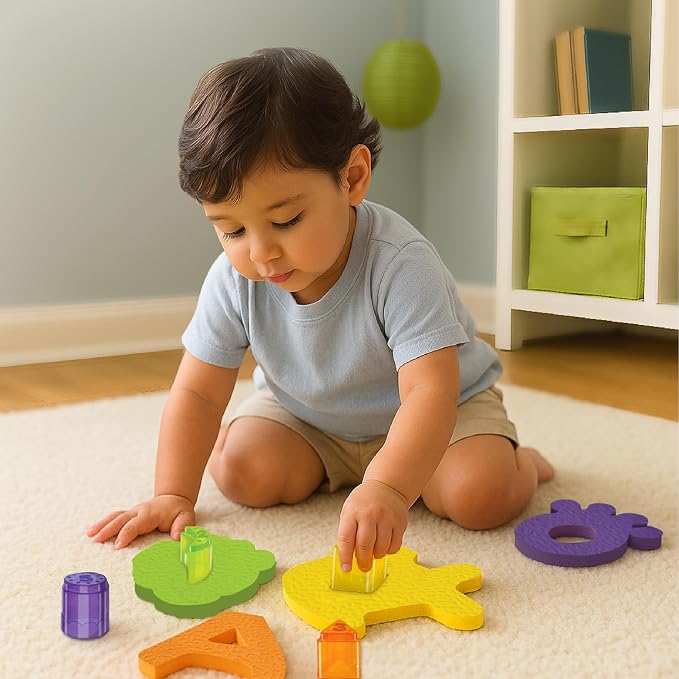 Imagimake Leaps & Bounds - Floating Bath Buddies, 3-in-1 Bath Toy, Ages 6M+ | Early Learning Bath Toy, Learn Colors, Shapes & Water Play, Gift for BabiesAges 6,7,8,9,10,11,12 Months