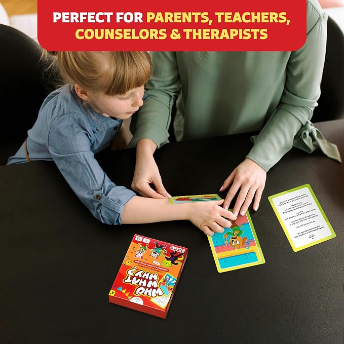 Who What Why Safety Conversation Cards for Kids, SEL Game, Ages 4+ | Emergency awareness, decision-making, communication, critical thinking, speech therapy, social skills and counseling