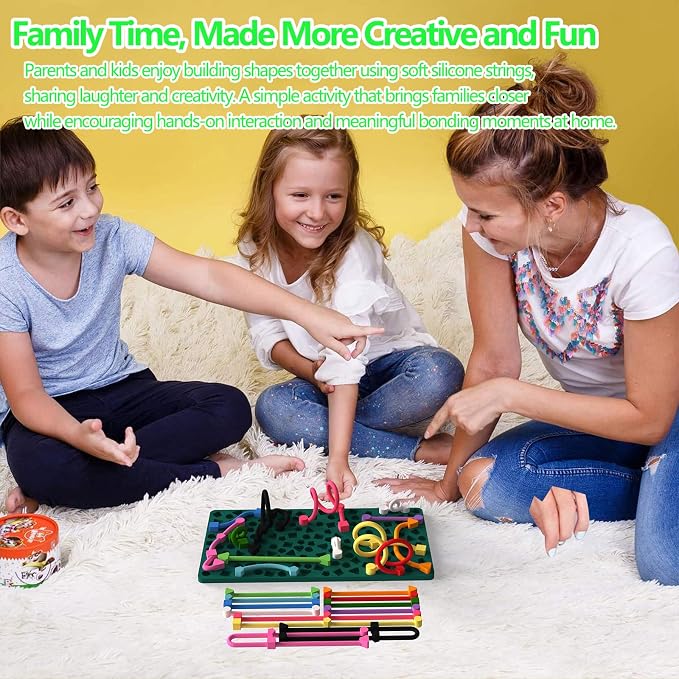 Silicone Sensory Activity Board for Kids, Quiet Fidget Toy for Travel | Calm Focus, Quiet & Silent Play, Endless Creative Patterns, Fine Motor Skill Development, Screen-Free Alternative