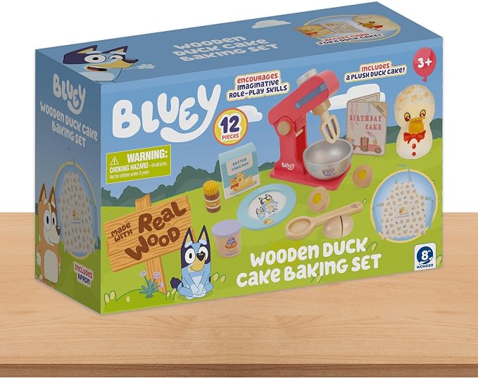 8TH Wonder BLUEY Wooden Duck Cake