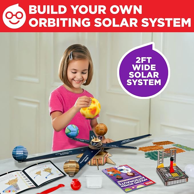 Doctor Jupiter My First Astronaut Kit for Kids Ages 5+ | Birthday Gift Ideas for Girls Ages 5,6,7,8,9,10 Years Old, My First Astronaut Kit, 4-in-1 STEM Learning Solar System Toy