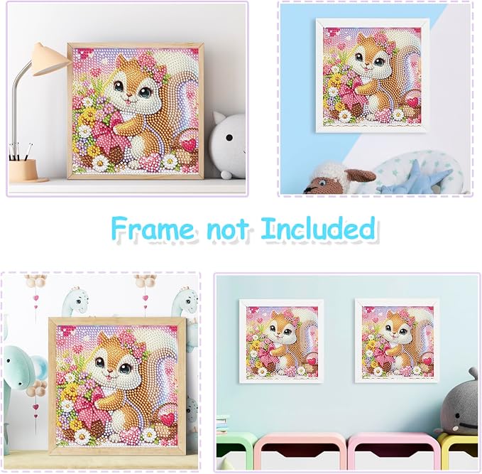 Nardoll Diamond Art Kits - Arts and Crafts - Diamond Art Painting with Wooden Frame - GEM Art for Girls Boys Adults Beginners Home Wall Decor Gifts