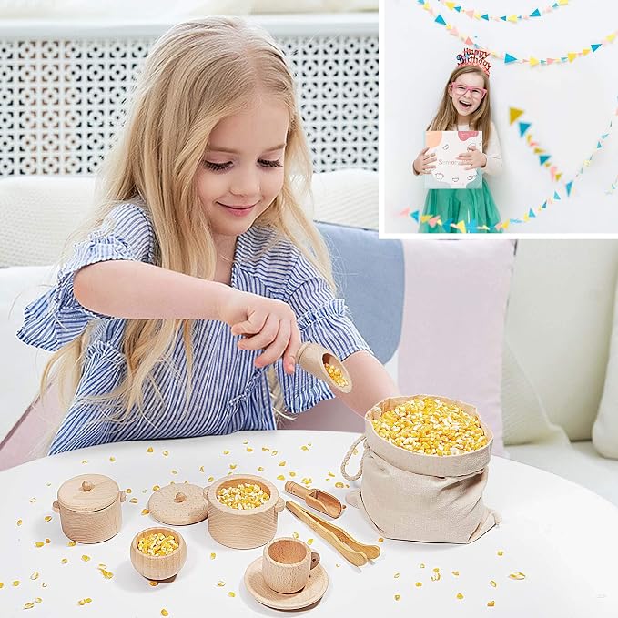 Sensory Bin Toys for Toddlers - Montessori Toys, Waldorf Toys | Pretend Play Dish & Tongs - Fine Motor Learning Toys for Sensory Table Activities
