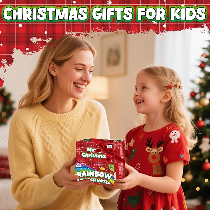 ZMLM 165 Pcs Rainbow Scratch Paper Art Notes - Stocking Stuffers for Kids | Mess Free Classroom Prizes,1st 2nd 3rd Grade School Activity Bulk, Back to School Gifts for Students from Teacher