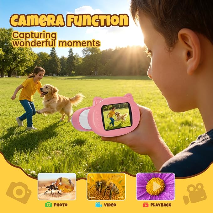 Handheld Digital Mini Microscope for Kids: 1000X 4K 2.4" Microscopes Toys | Portable Pocket STEM Electronic Learning Educational Science Kit 8-12 Birthday Gift 4 5 6 7 Year Old Boy Girl