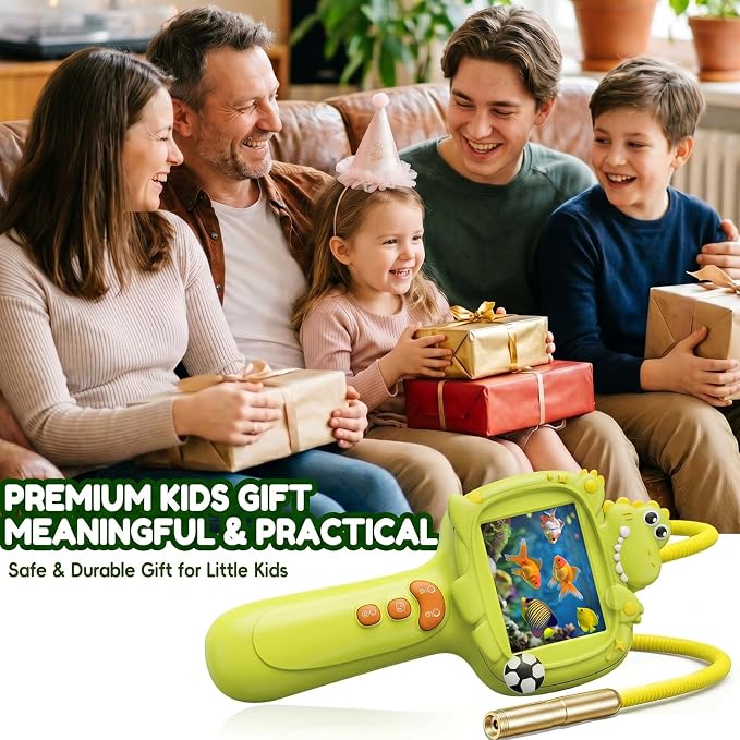 Kids Borescope Camera Toy with Light -STEM Science Educational Toy for 3 4 5 6 7 8 Years Old Boys & Girls Birthday Gift-Discovery & Exploration Toddler Young Child-650mAh Battery Included