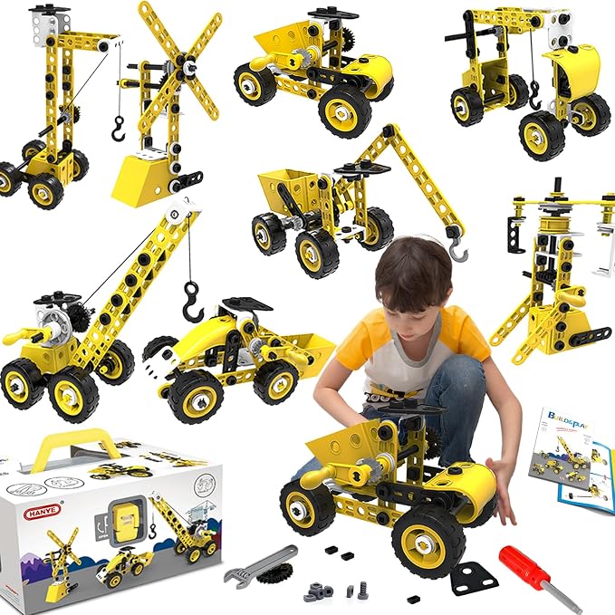 choopheme 10 in 1 Stem Toys for 5 6 7 8 9+ Year Old Building Block Kit Stem Activities Projects Boy Toys Age 4-8 5-7 6-8 8-10 Creative Set Educational Engineering Excavator Construction Birthday | Stem Activities Projects 4-8 5-7 6-8 8-10 Creative Set ...