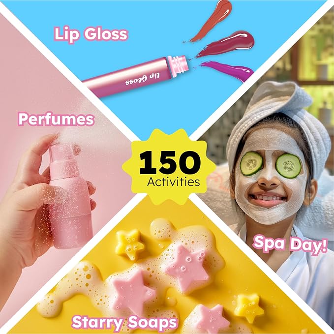 Butterfly EduFields 150+ Experiments Girls Science Kit for Kids Ages 8-12 | Slime & Volcano Science Experiments Projects | Educational STEM Learning | Birthday Gift for Girls Ages 8-12 | Craft Kit
