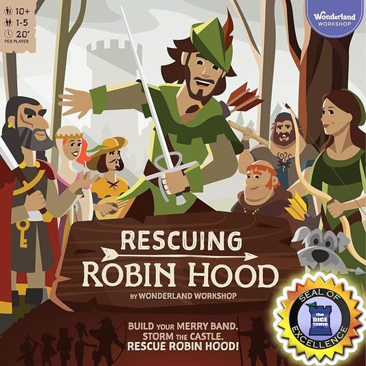 Rescuing Robin Hood – Cooperative Deck-Building Card & Strategy Tabletop Board Game | 1-5 Players | Ages 10+ | Medieval Fantasy Adventure | Kids, Teens, Adults, Family & Friends | Co-Op Fun Game Night