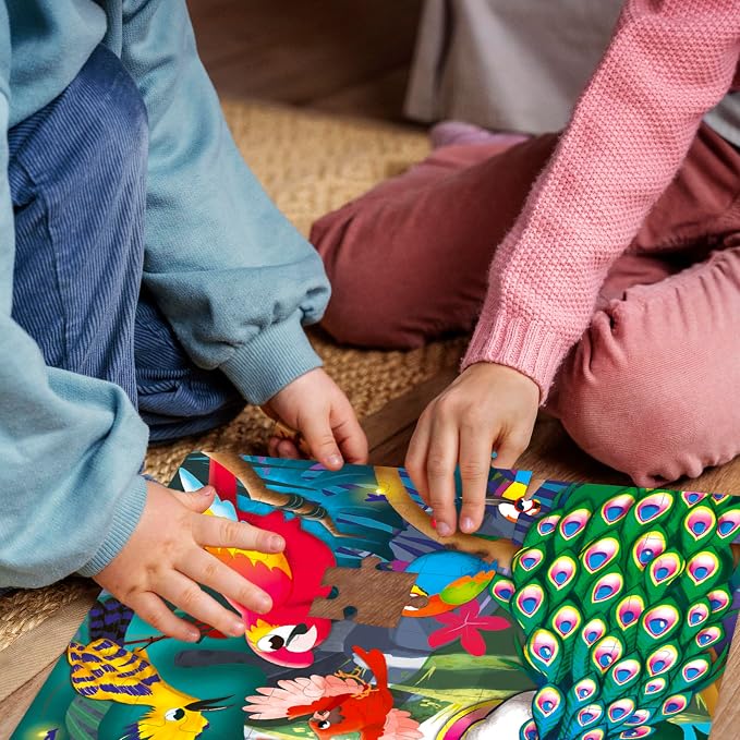 Puzzles for Kids Ages 4-6 - 4 x 60 Piece Jigsaw Puzzles for Toddlers 3-5 | Polar, Birds and Animals - Educational Kids Puzzles Ages 6-8 - Learning Gift Game for Children and Toddlers