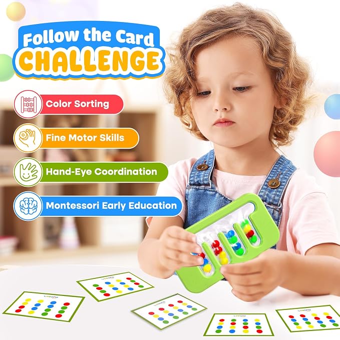 Squishy Sensory Fidget Toys for Kids: Quiet Fidgets for Toddlers Children Autism Calming, Stress for Classroom Office Travel, Color Sorting Montessori Toys for Proschool