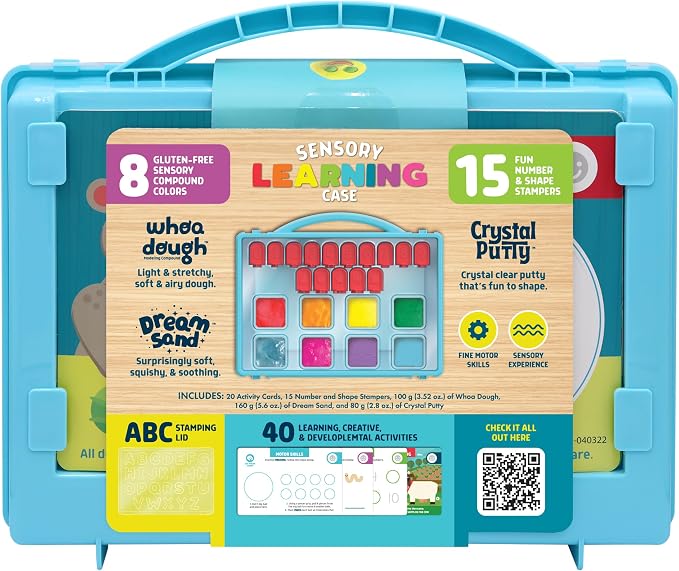 Sensory Learning Case with Air Dry Clay, Dream Sensory Sand and More by Chuckle & Roar
