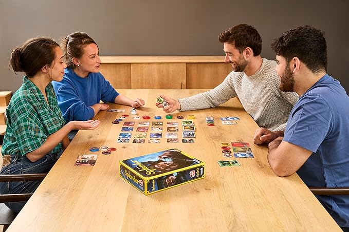 Asmodee Splendor Board Game - Gem Trading & Engine-Building Strategy for Adults & Families, Adult Board Games, Family Fun for Adults, 2-4 Players Ages 10+, 30 Minute Playtime | Build a gem empire, recruit noble patrons, and earn prestige through strate...