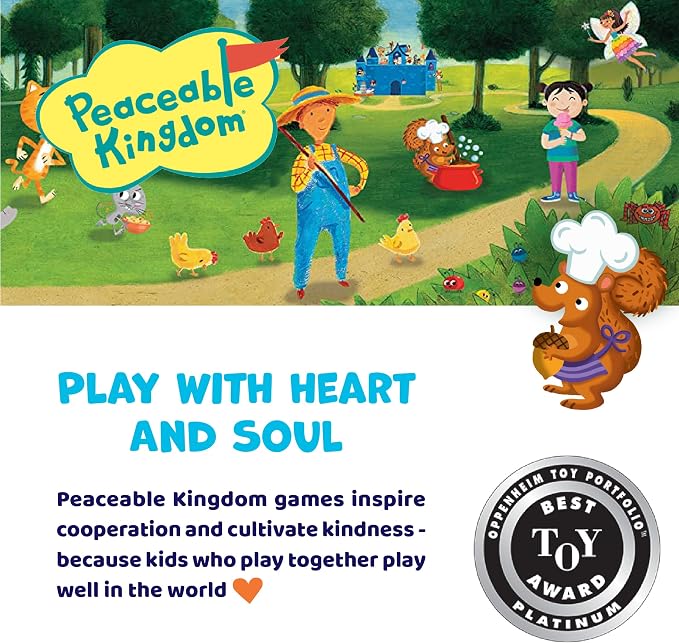 Peaceable Kingdom Acorn Soup – Game for You and Your 2 + Year Old – Fun Toddler Games Ages 2–4 That Teach Numbers and Counting Skills
