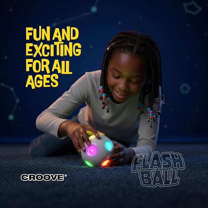 Handheld Light-Up Brain & Memory Action Ball, 6 Games, Kids 7-13 | Rechargeable, Coolest Electronic Memory Game for Boys & Girls Ages 7-13