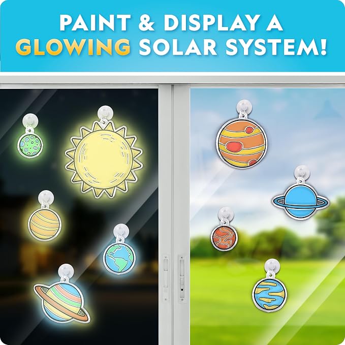 National Geographic Mega Space Science and Craft Activity Kit for Kids | 100+ Pieces, Launch a Rocket, Create Glowing Constellations, Paint a Solar System, Space STEM Crafts, Birthday Gift