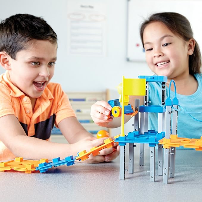 Learning Resources City Engineering & Design Building Set | Preschool Building Toys, STEM Toys for 5 Year Old, Kids Engineering Kit, STEM Gifts for Kids