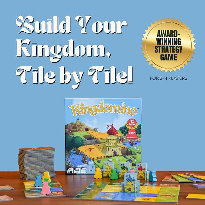 Blue Orange Games Kingdomino Award Winning Family Strategy Board Game, 2-4 players