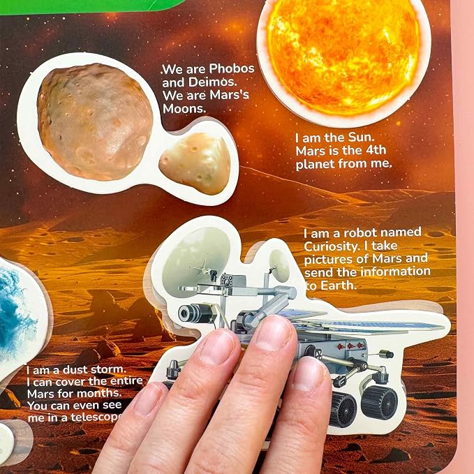 Montessori Busy Book for Kids Ages 4-8 — My Preschool Toddler Busy Book 3-5 | Velcro Pre K Toddler Learning Busy Book for Homeschooling — Kids Educational Solar System — 15 Activities with 178 Elements