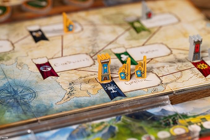 Asmodee The Lord of The Rings: Duel for Middle-Earth Board Game - Epic Strategy Game of Power and Conquest for Kids and Adults, Ages 10+, 2 Players, 30 Minute Playtime | Battle for Middle-earth in an epic two-player strategy showdown. Ages 10+, 2 Playe...