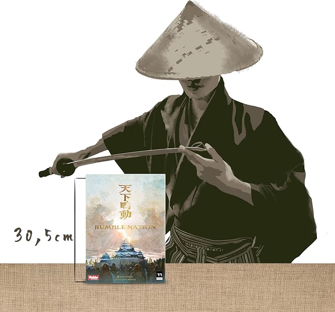 Rumble Nation Board Game | Dice Rolling & Tactical Warfare Strategy Game in the Sengoku Era, Fun for Kids & Adults, Ages 10+, 2-4 Players, 30 Mins