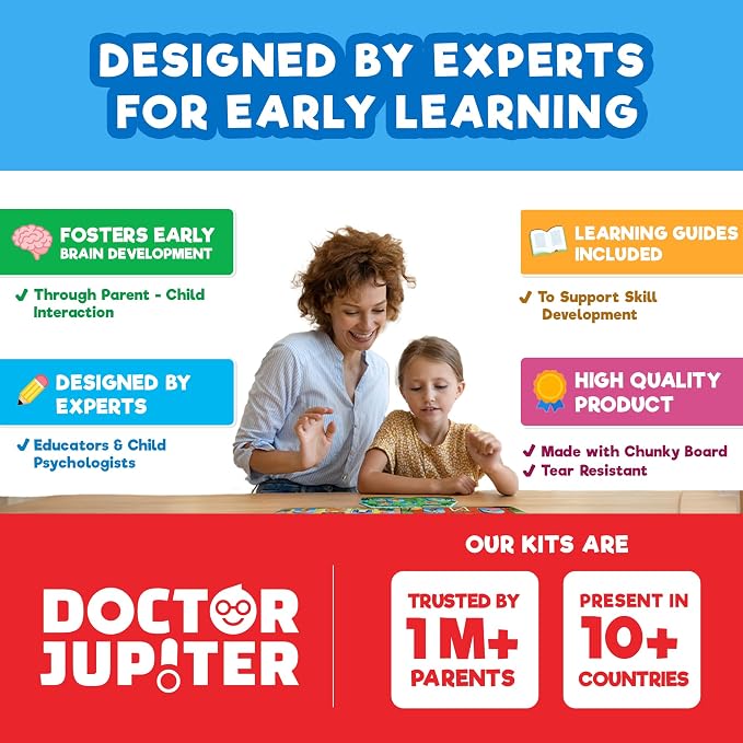 Doctor Jupiter Who's in The House Game for Kids Ages 2-3-4 Year Old | Birthday Gift for Boys & Girls Ages 2,3,4, Who's in The House Game, Toddler Educational Toy, Learning Activity Set