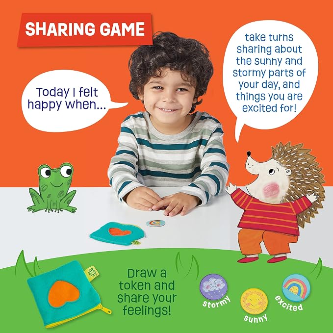 Peaceable Kingdom Sunny and Stormy Day Book and Game | A cooperative game where players team up to win together. Ages 3+.
