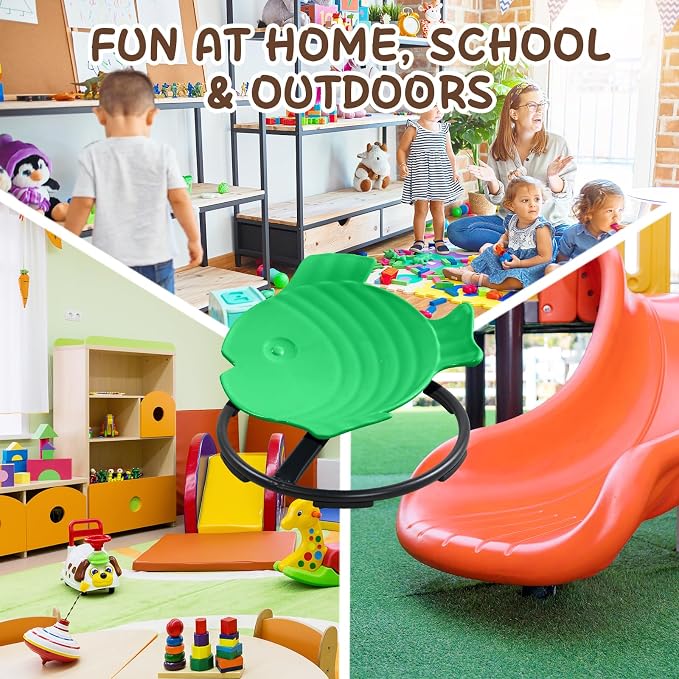 Sensory Spinning Chair for Autistic Kids, Autism Sensory Products | 360° Sensory Swivel Chair, Spin Seat for Children With ADHD, Safe & Smooth Sit and Spin Improve Balance,Gift For Ages 3+