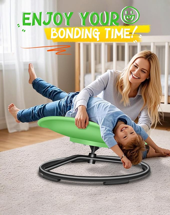 FERUERW Spinning Chair for Autistic Kids, Autism Sensory Products | Sensory Toy Gifts for Children with ADHD/Autism, 220LBS Weight Capacity, Training Body Coordination, 3+ Years (Light Green)