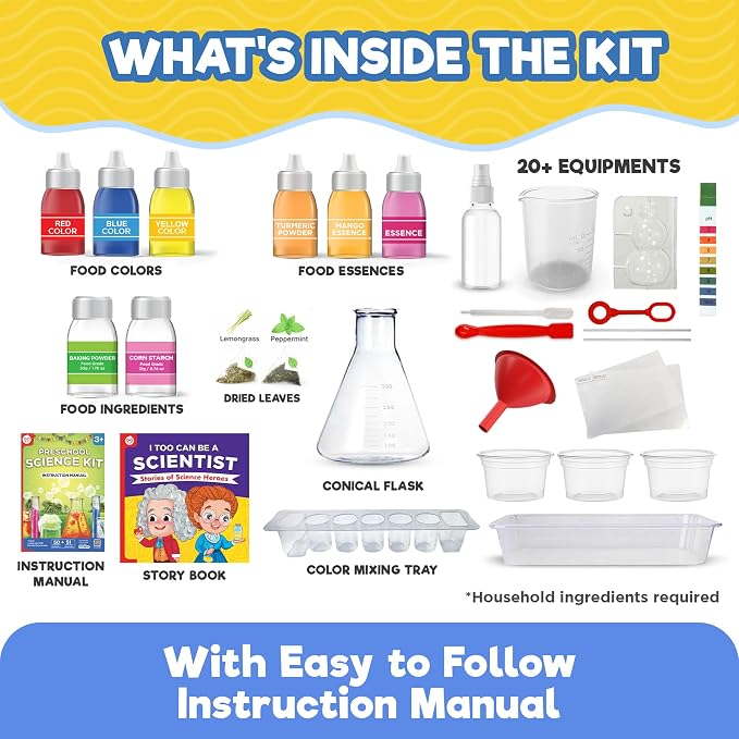 Doctor Jupiter Preschool Science Kit for Kids Ages 3-5, Birthday Gift | Science Kits for Kids Ages 3-5, 100+ Experiments, Birthday Gift for Boys & Girls Ages 3,4, Learning & Educational Toy