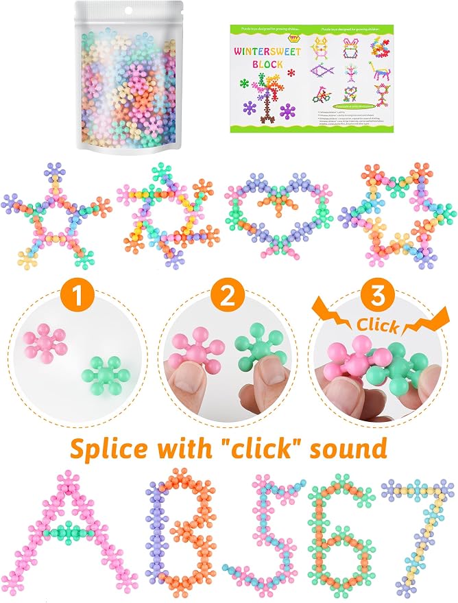 100PCS Building Blocks STEM Construction Toy, Macaron Colors | Solid Plastic Early Learning Creativity STEM Toy, Safe Material, Educational Toy for Kids