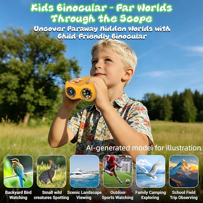Handheld Microscope for Kids, 2 in 1 1000X Pocket Digital Microscope & 10X Telescope for Kids - Science Kits STEM Toys - Gifts for Boys Girls Ages 3 4 5 6 7 8 9 10 11 12 (Orange)