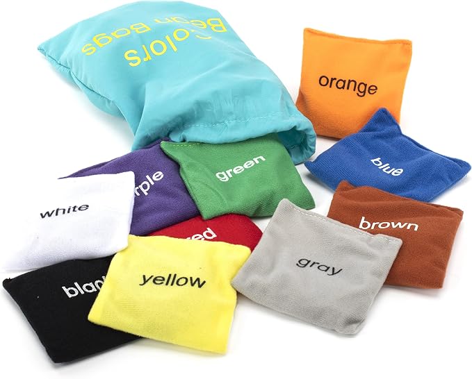 Educational Insights Colors Bean Bags - Color Sorting Toys for Toddlers, Manipulatives for Preschoolers Learning Colors, Toddler Learning Toys, Hands-On Preschool Classroom Activities, Ages 3+